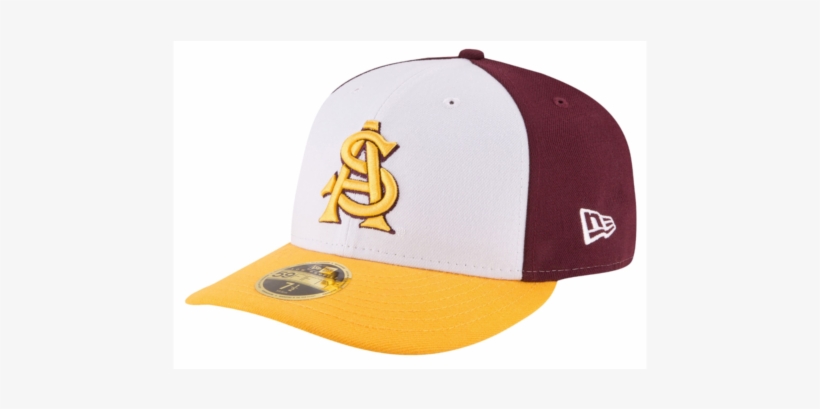Arizona State Sun Devils New Era 59fifty Fitted Hat - New Era College 59fifty Front & Center Low Profile, transparent png #3582684
