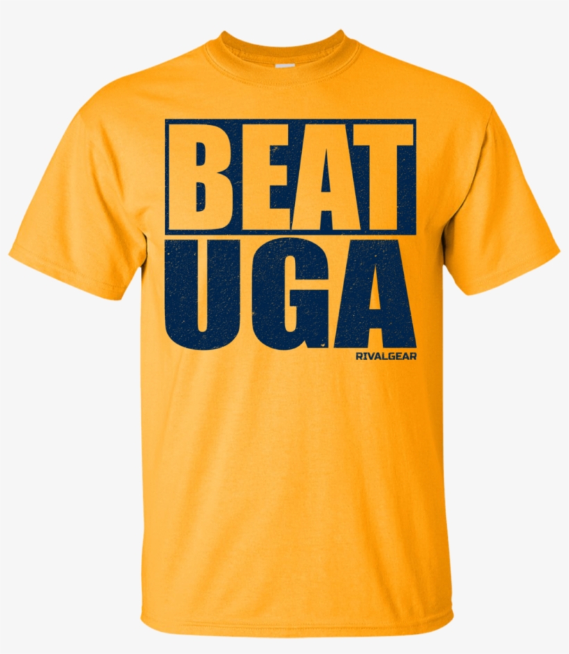 Georgia Tech Yellow Jackets Fan T-shirt, Beat Uga - Shirt, transparent png #3583624