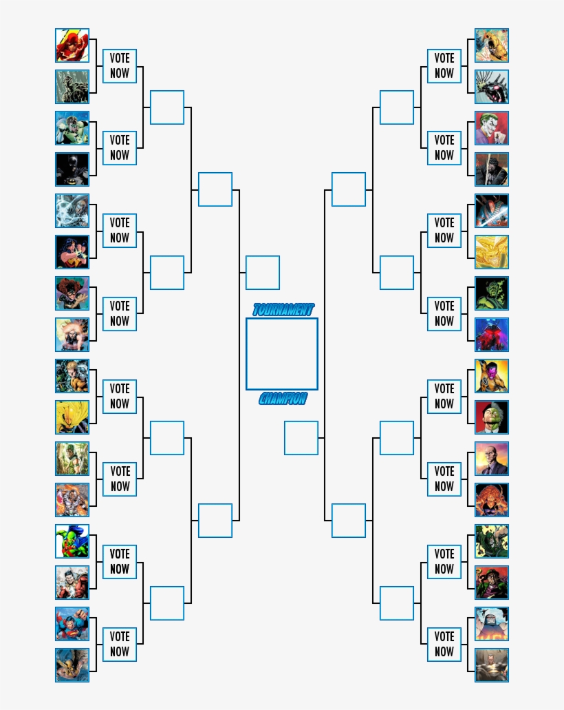 Dc Heroesvsvillains Bracket - Diagram, transparent png #3584099
