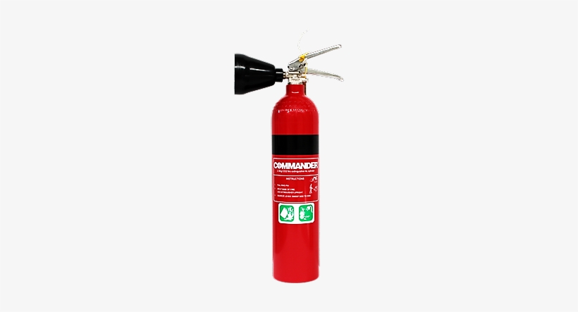 Commander 2kg Co2 Carbon Dioxide Fire Extinguisher - Fire Extinguisher, transparent png #3584205