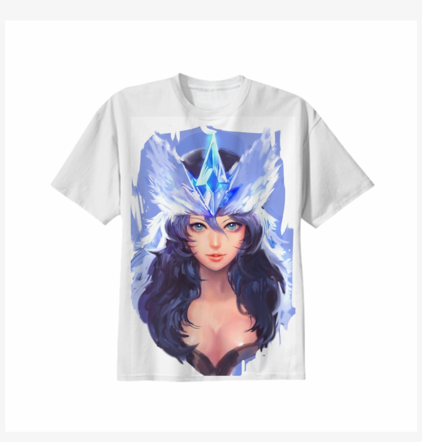 Shop Snowstorm Sivir By Yy6242 Cotton T-shirt By Bkahg - Sivir Lol, transparent png #3586129