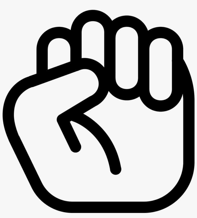 This Is An Icon Of A Loosely Clenched Fist - Poing Serré Png, transparent png #3586278