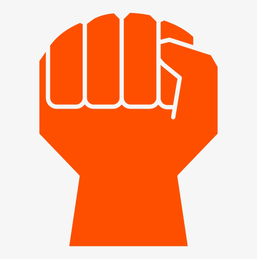 Medium Image - Orange Fist, transparent png #3586324