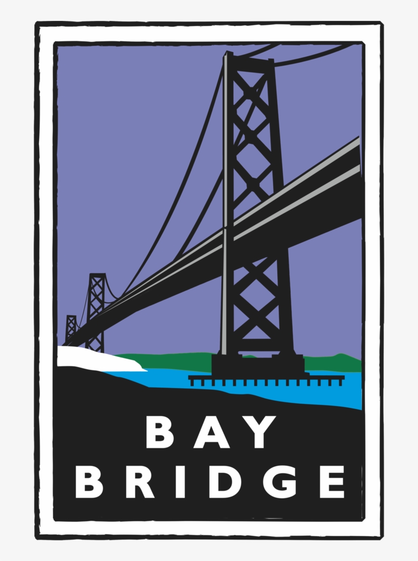 5s - Bay Bridge - Poster, transparent png #3587221