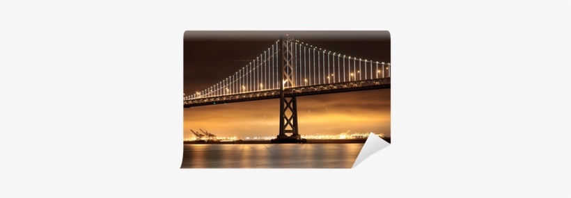 Bay Bridge, San Francisco And Oakland Wall Mural • - Self-anchored Suspension Bridge, transparent png #3587310