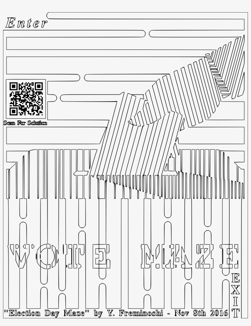 This Free Icons Png Design Of Elections Day Coloring, transparent png #3587436