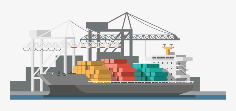 Decommissioned Shipping Containers - Feeder Ship, transparent png #3587578