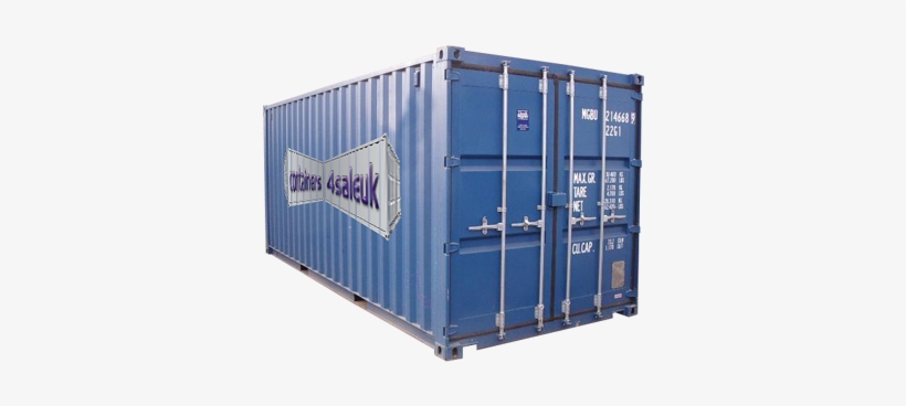 Slide Blue Container - Black Shipping Container Png, transparent png #3587595