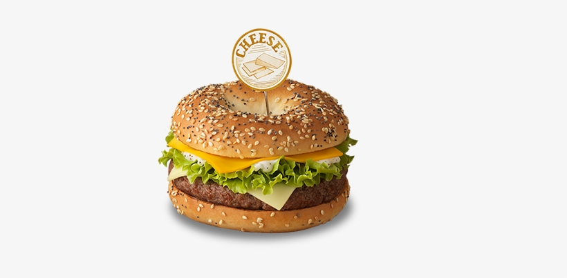 Mcdonalds In France Has Launched A Range Of 3 “bagel - Bagel Burger, transparent png #3587733