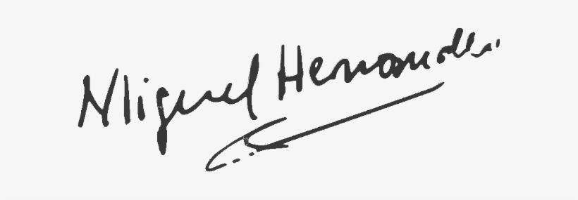 Firma - Miguel Hernandez Firma, transparent png #3588277