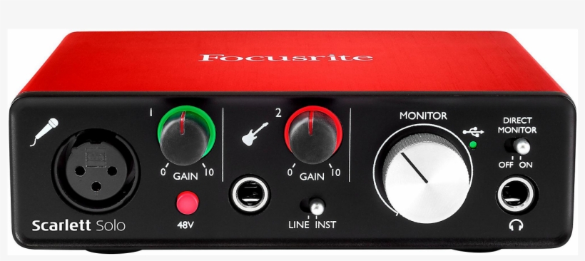 Focusrite Scarlett 2i2 - Focusrite Scarlett Solo 2gen, transparent png #3588529
