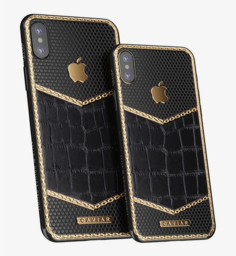 Caviar Iphone Xs - Iphone Xs Gold Black, transparent png #3588864