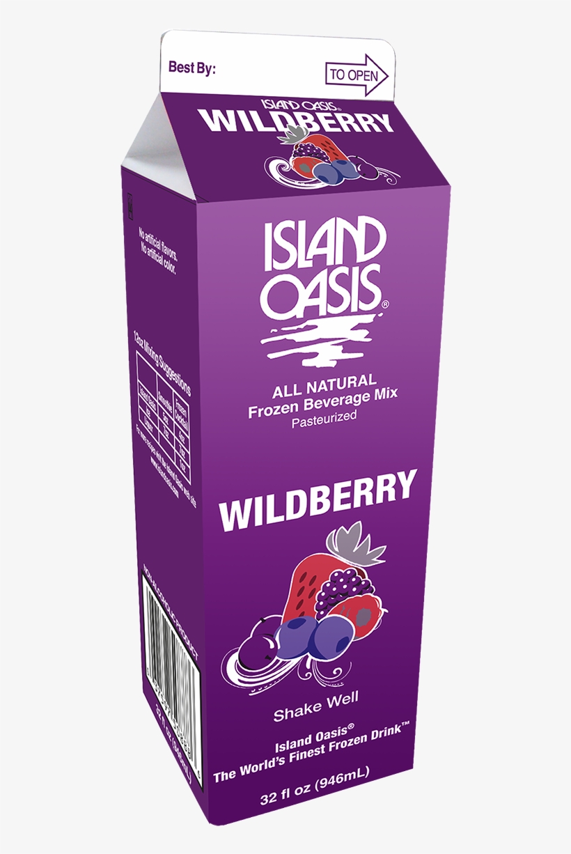 20056 Io Wildberry 32 Oz Carton 20056 Io Wildberry - Island Oasis Pina Colada Mix, transparent png #3589199