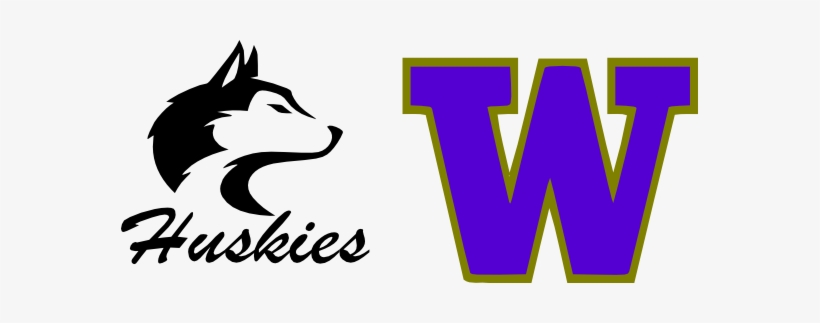Washington Huskies Stencil - University Of Washington Logo, transparent png #3589268