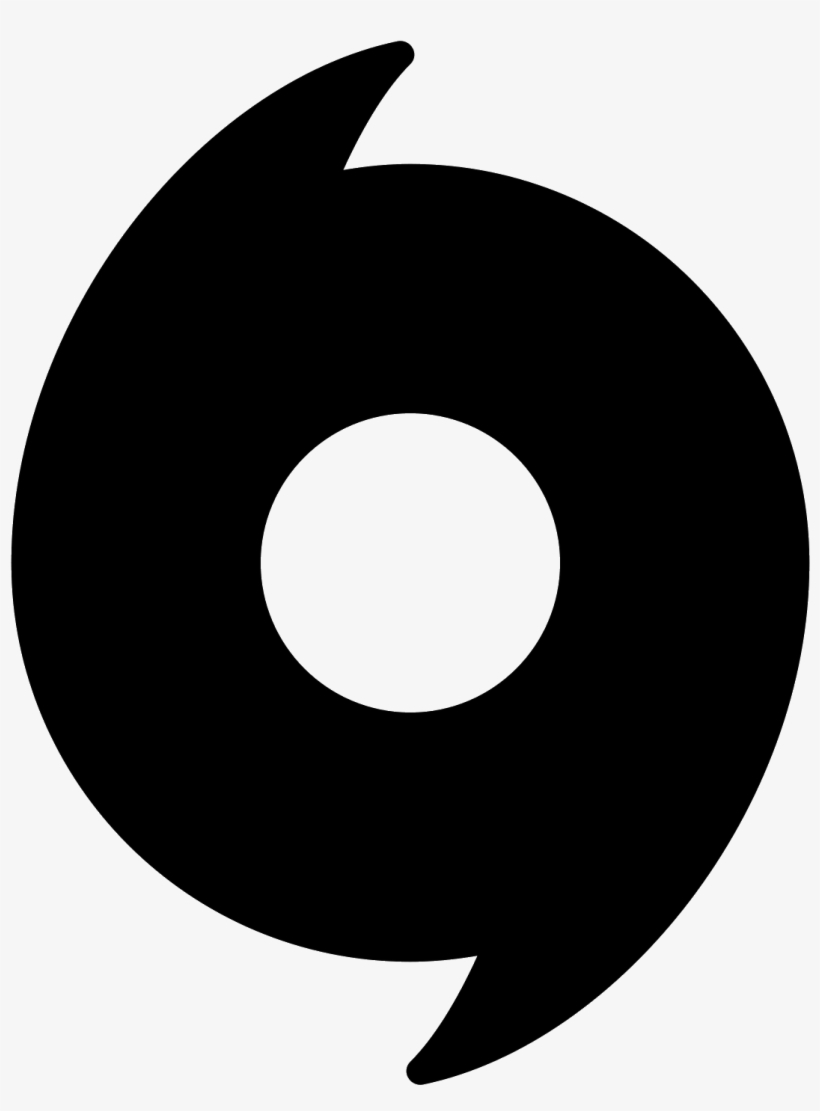 This Image Is A Logo Of A Circle That Has A Point On - Origin Ico, transparent png #3589394
