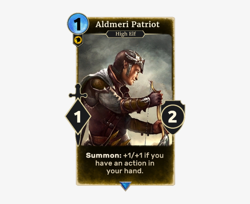 Aldmeri Patriot - Elder Scrolls Legends Sorceress, transparent png #3589945