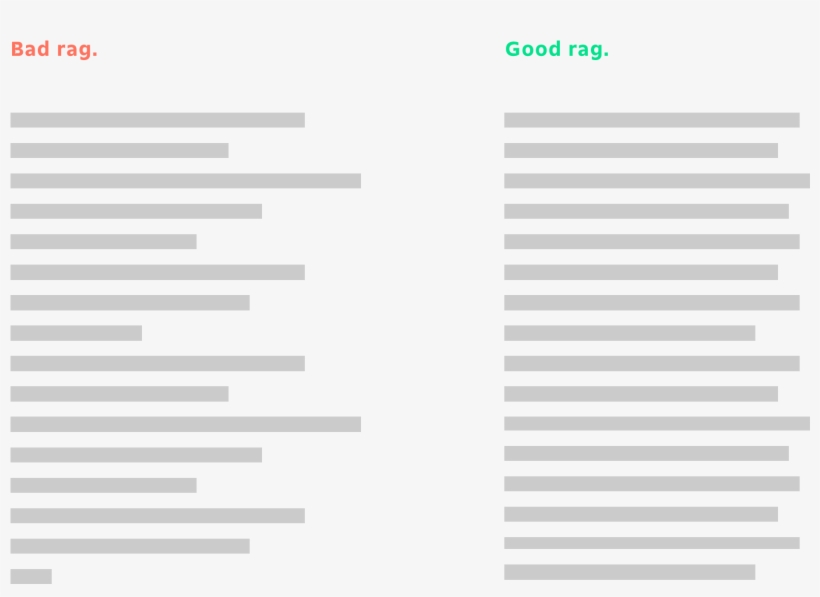 Example Of Good Text Rag And Bad Text Rag - Good Text Rag, transparent png #3590668