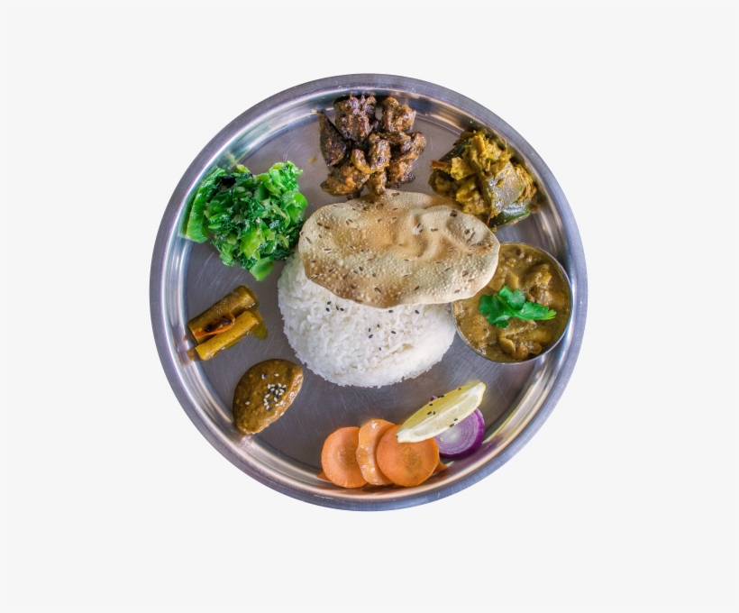 A Big Plate Of Rice, Daal, Nepali Curry Of Your Choice, - Nepal ...