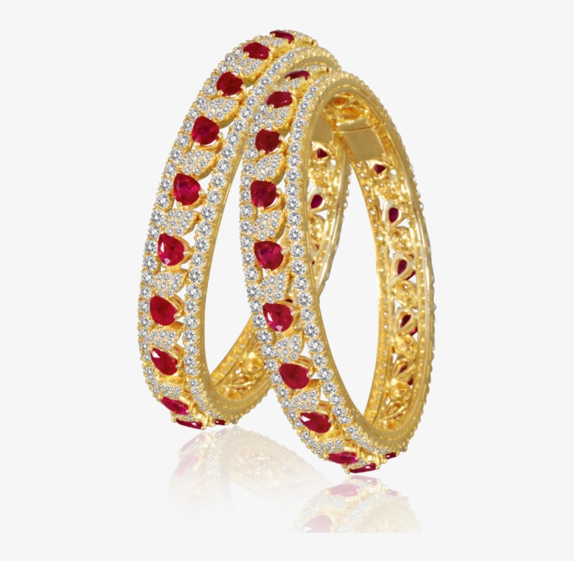 Diamond Bangles & Vanki - Engagement Ring, transparent png #3593044