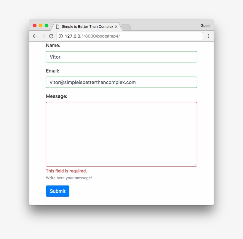 Bootstrap 4 Contact Form - Filter On Activity Feed, transparent png #3593082