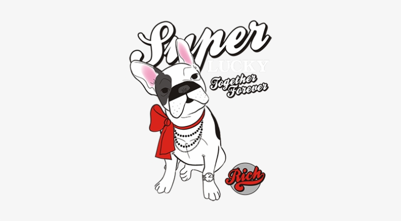 Lucky Together Forever Design With Foil - Jxmd Custom Cool Funny Dog Seated, transparent png #3593368