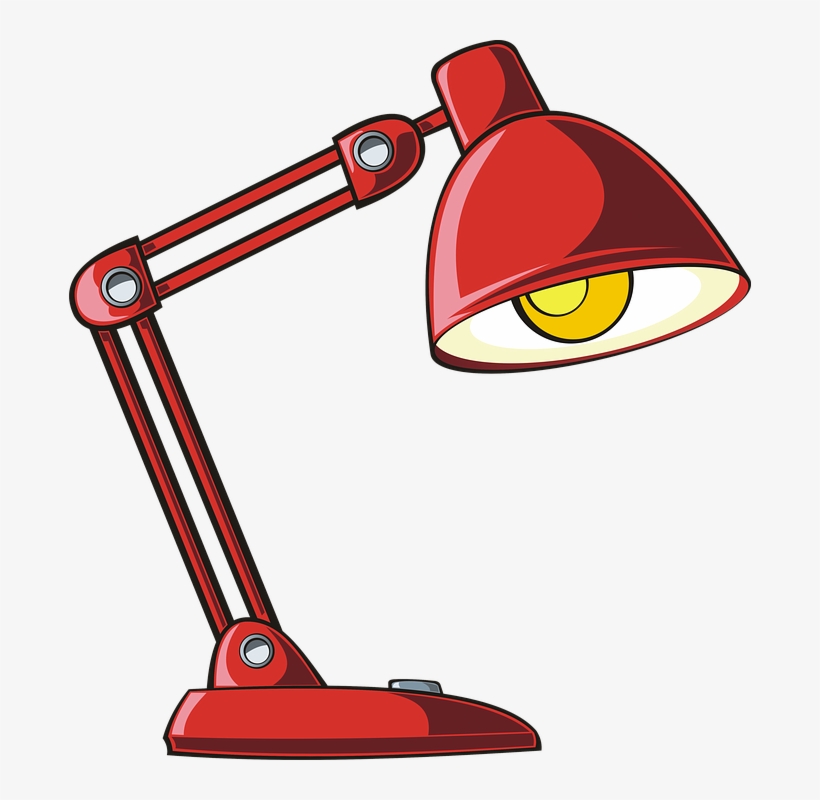 Lamp, Desk Lamp, Bulb, Lighting, Drawing, Graphics - Lampe De Bureau Dessin, transparent png #3593479