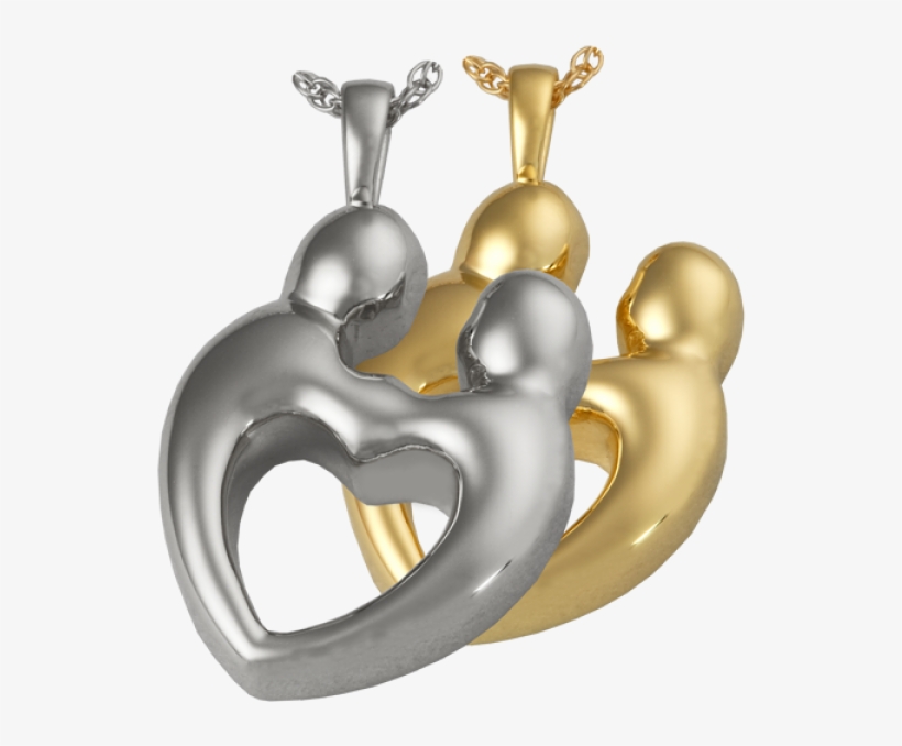 Together Forever Heart, Double Compartment Pendant - Heart Double Ash Holder Cremation Urn Keepsake Pendant, transparent png #3593569