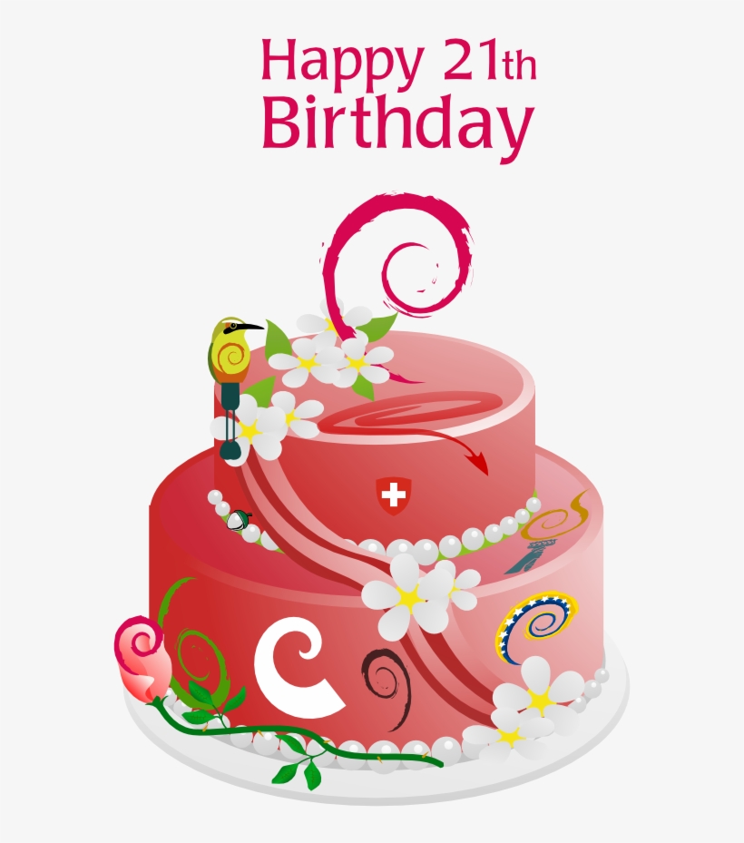 Debian Turns 21 - Debian Gnu/linux, transparent png #3594035