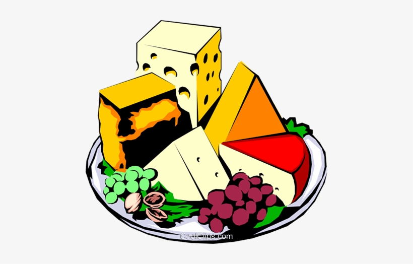 Cheese Platter Royalty Free Vector Clip Art Illustration - France Food Clipart, transparent png #3594062