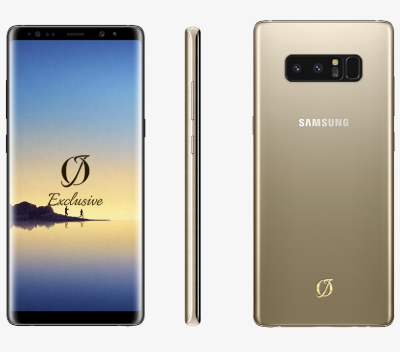 Gold Samsung Note - Galaxy Note 8 N950f Midnight Black Eu, transparent png #3594127