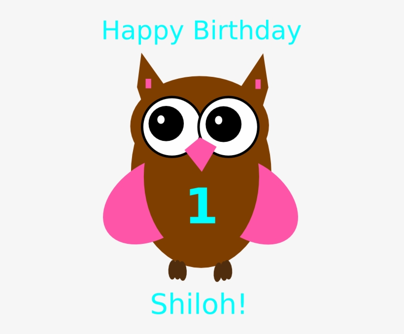 Shiloh 1st Birthday Sign Clip Art - Happy First Birthday Shiloh, transparent png #3594151