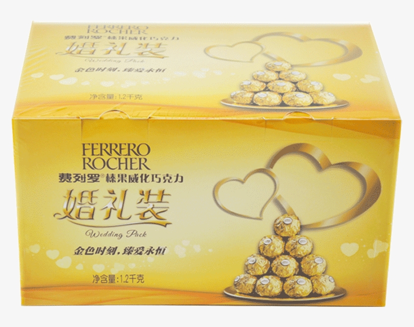 Ferrero Chocolate Gift Box 48 96 Marriage Wedding Candy - Urban Platter Rakhi Chocolate Combo Ferrero Rocher, transparent png #3594152