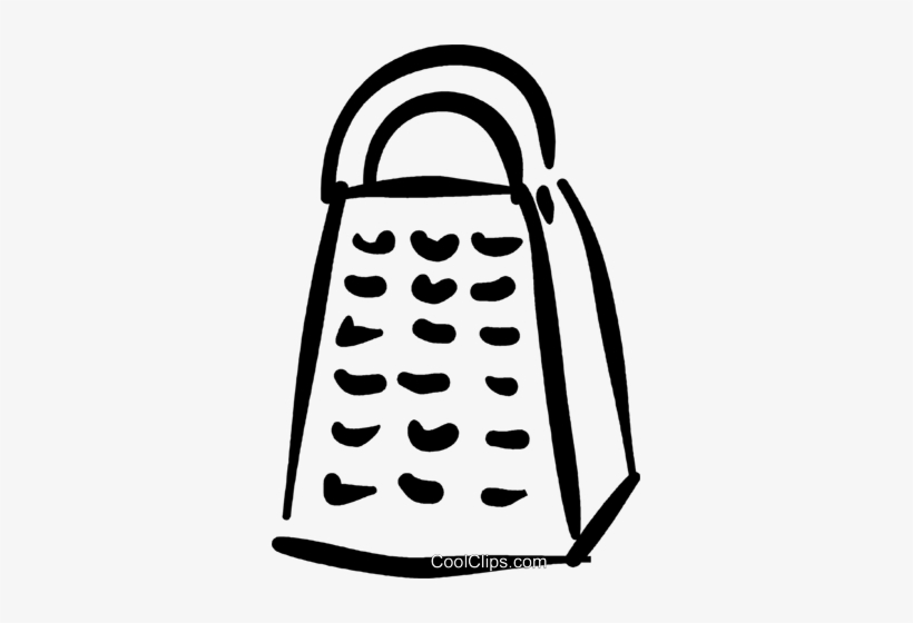 Cheese Grater Royalty Free Vector Clip Art Illustration - Black And White Cheese And Grater Clipart, transparent png #3594305