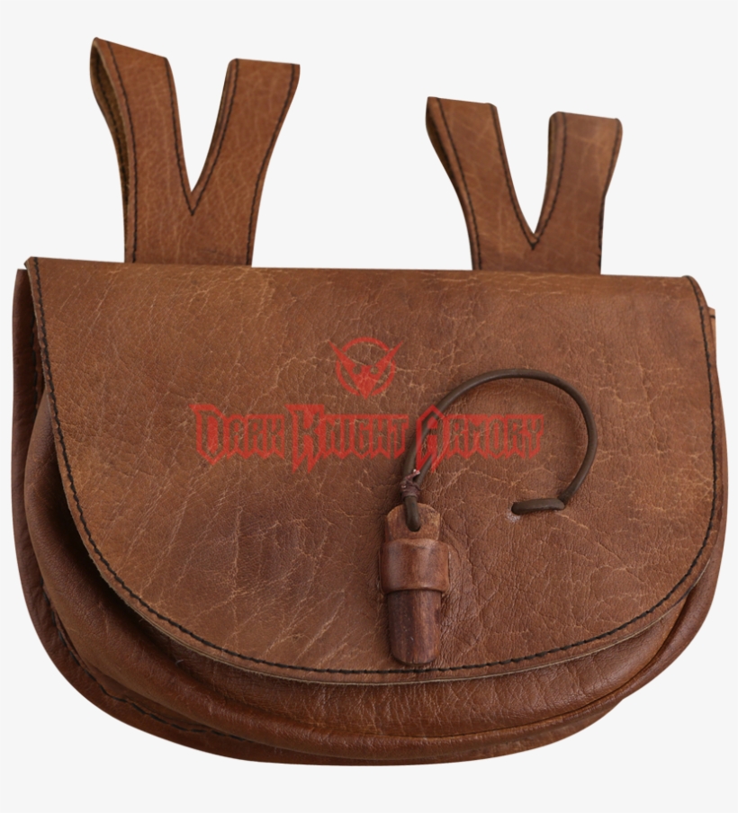 Brown Medieval Leather Belt Bag - Belt, transparent png #3594701