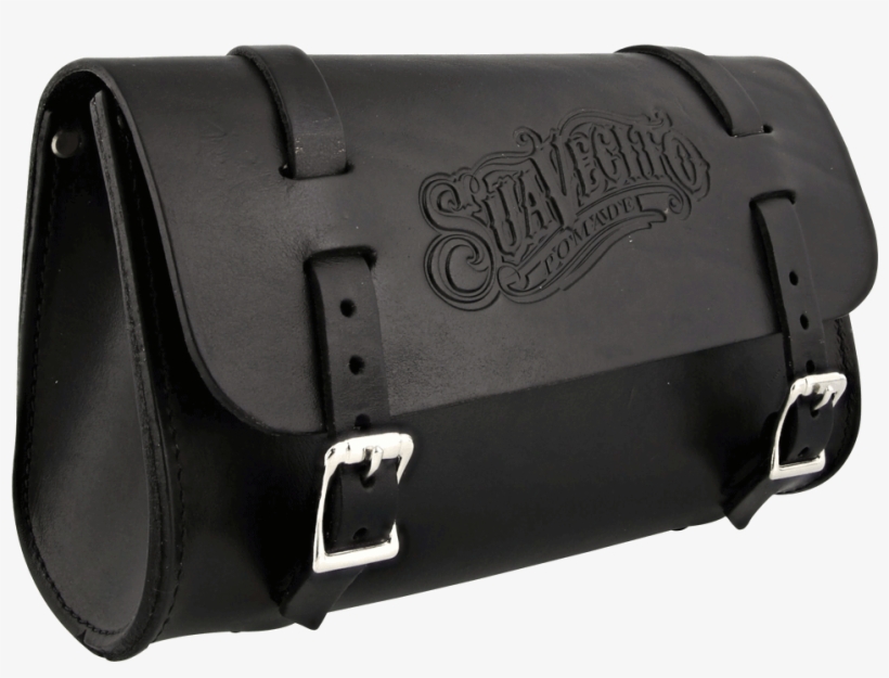 Black Leather Biker Bag - Suavecito Tool Bag, transparent png #3594768