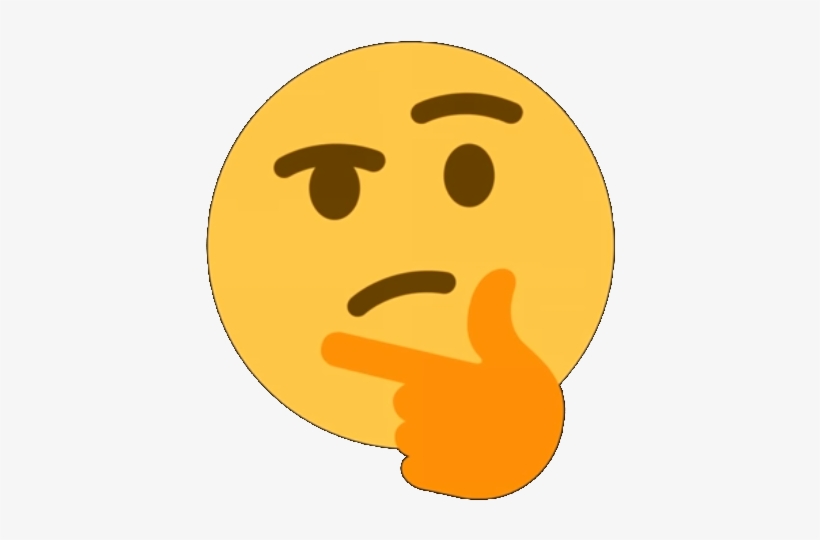 Thinkinggnikniht Discord Emoji - Discord Thinking Emoji Original, transparent png #3594877