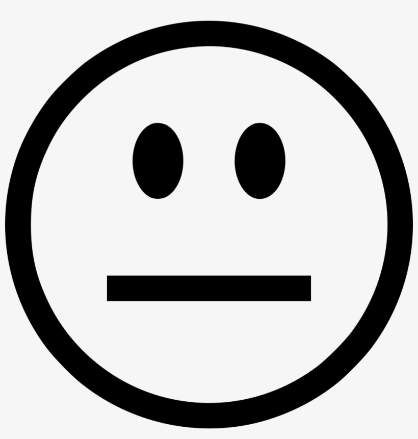 Smiley Sad - - Straight Face Logo, transparent png #3595073