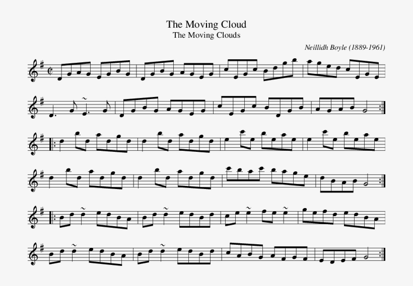 Listen To Moving Cloud, The - Liverpool Hornpipe Sheet Music, transparent png #3595551