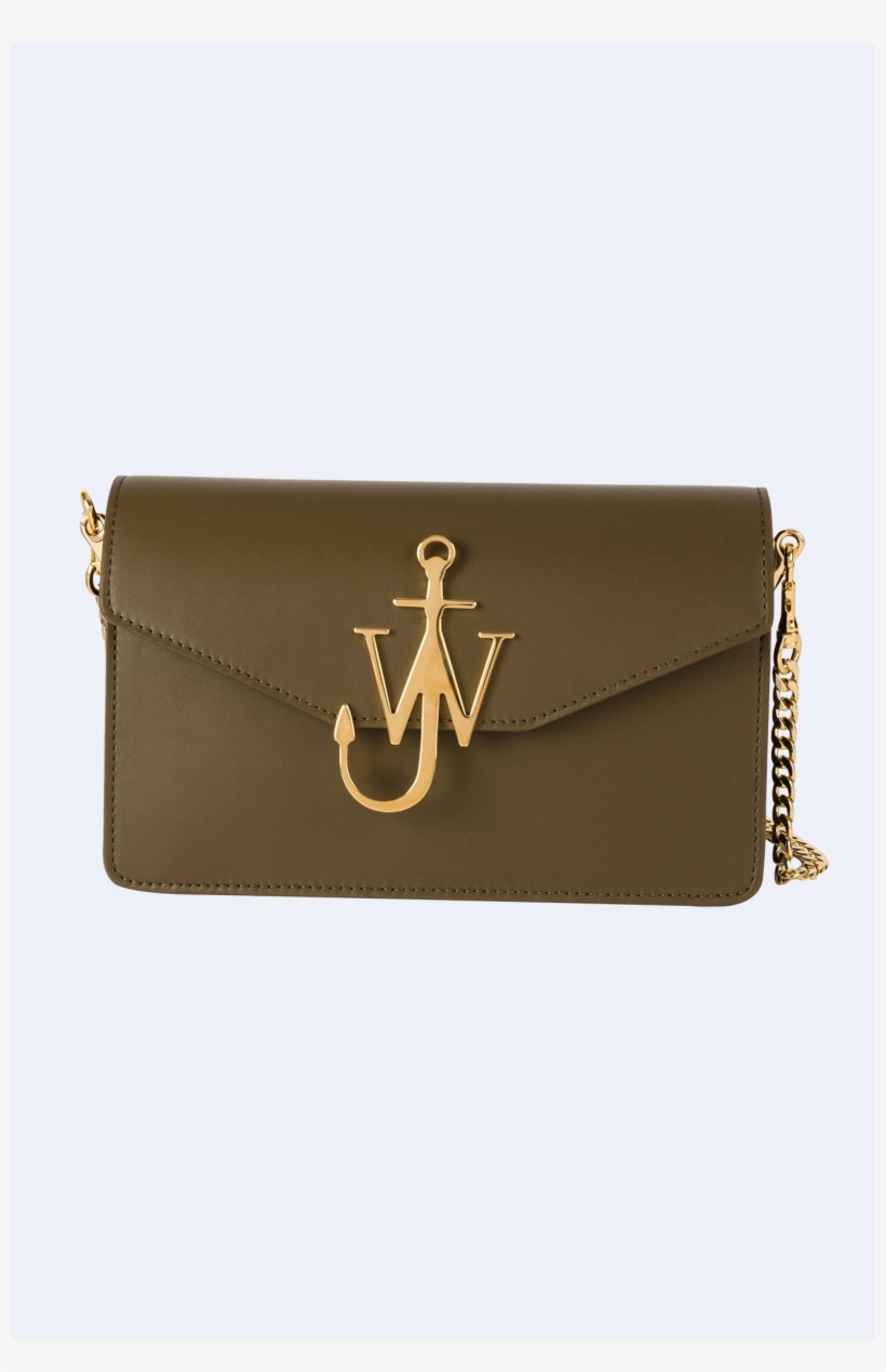 J.w. Anderson Logo Leather Shoulder Bag - Purple -, transparent png #3595586