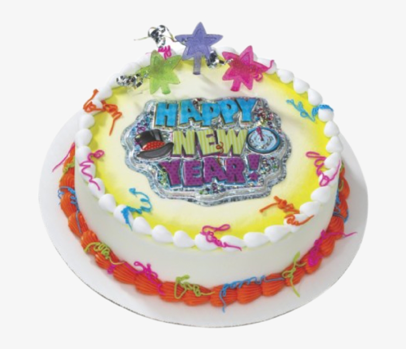 Special New Year Cake - Christmas And New Year Cake, transparent png #3595647