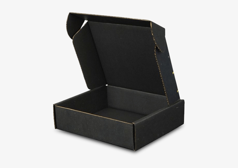 Custom Matte Black Corrugated Mailer Box - Black Matte Mailer Box, transparent png #3595992