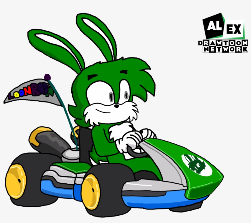 Bonn En Mario Kart By Alexdrawtoon - 1 Customizable Square Mega Magnet Clips (red - Sample), transparent png #3596181