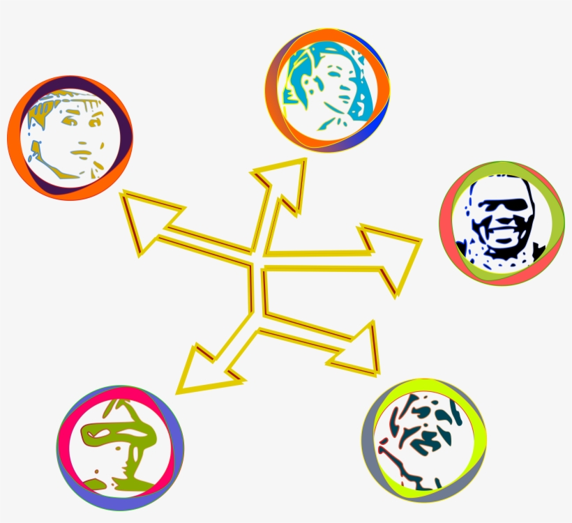 This Free Icons Png Design Of Social Network With Avatars, transparent png #3596406