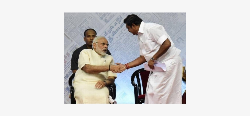 Edapadi Palanisamy With Modi, transparent png #3596432