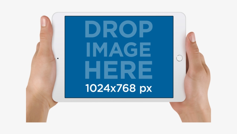 Mockup Of A White Ipad Mini Held With Both Hands In Food Paper Bag Mockup Free Transparent Png Download Pngkey