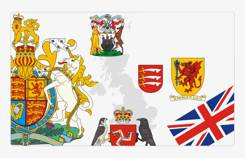 Heraldry Of The United Kingdom / British Flags And - British Coat Of Arms Tattoo, transparent png #3597010