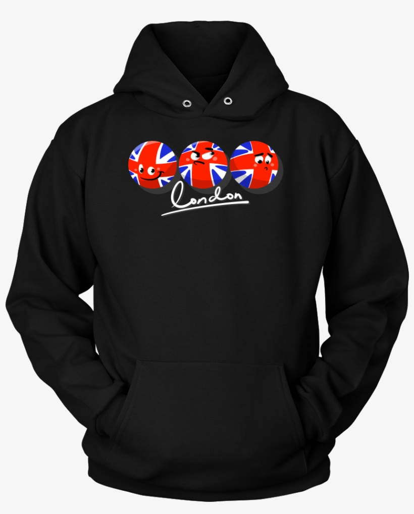 Great Britain British Flag London Funny Emoji Hoodie - Nurse Because Badass Lifesaver Hoodie, transparent png #3597066