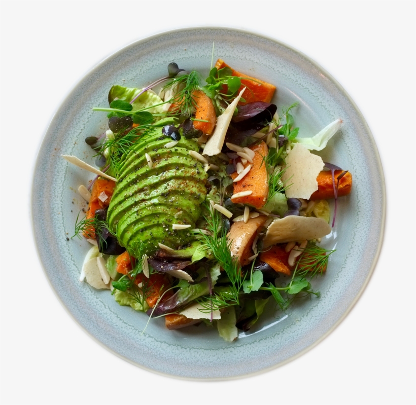 Avocado Squash Bowl On A Plate - Bowl, transparent png #3597376