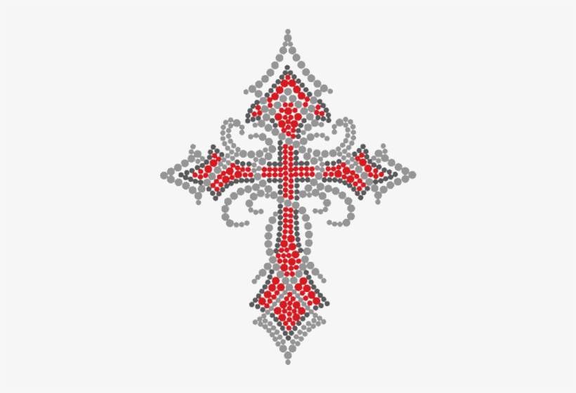 5\" Tribal Red Cross - Cross, transparent png #3597422