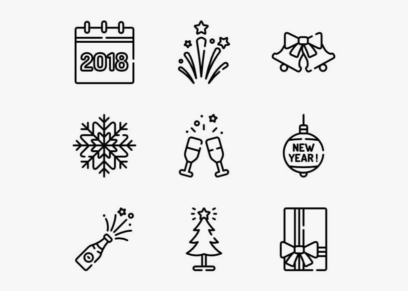 New Year - New Year Icon Transparent, transparent png #3597474